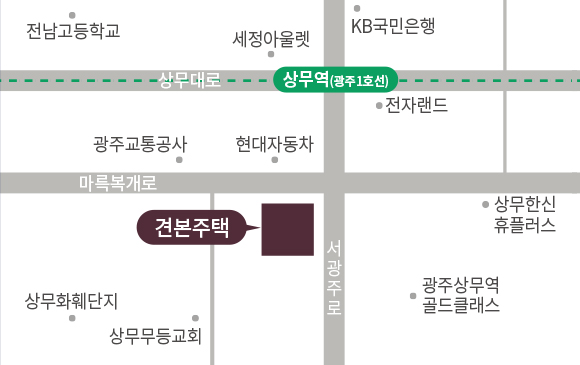 제일풍경채 첨단3지구 견본주택 약도