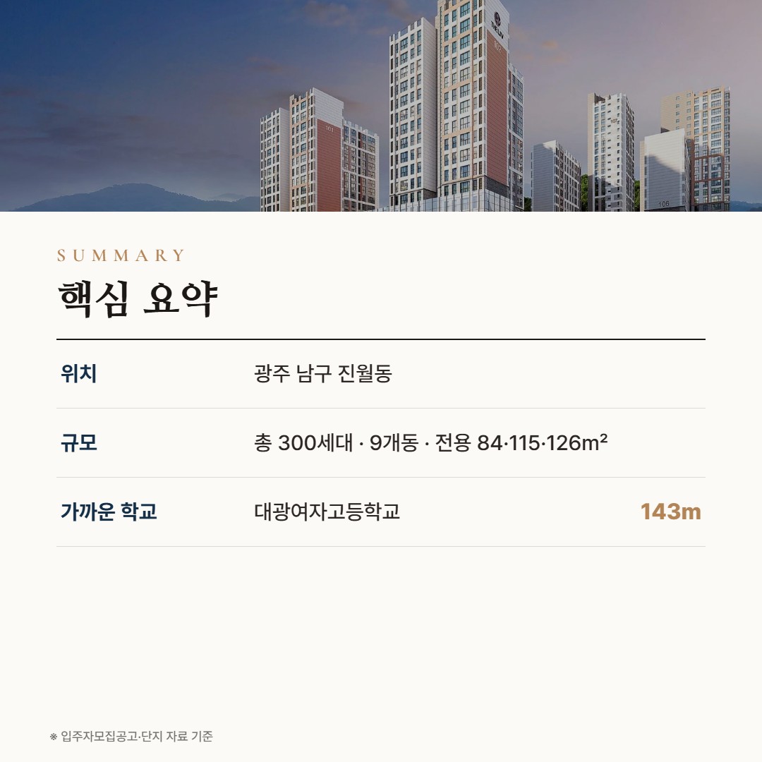 진월 더리브 라포레 핵심 요약