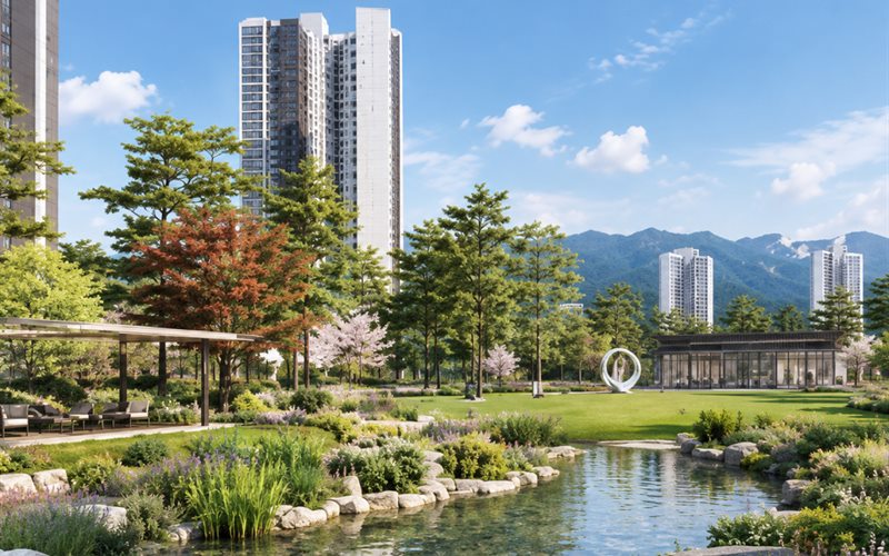 아이파크 무등산 스카이포레 조경 계획 이미지(CG)