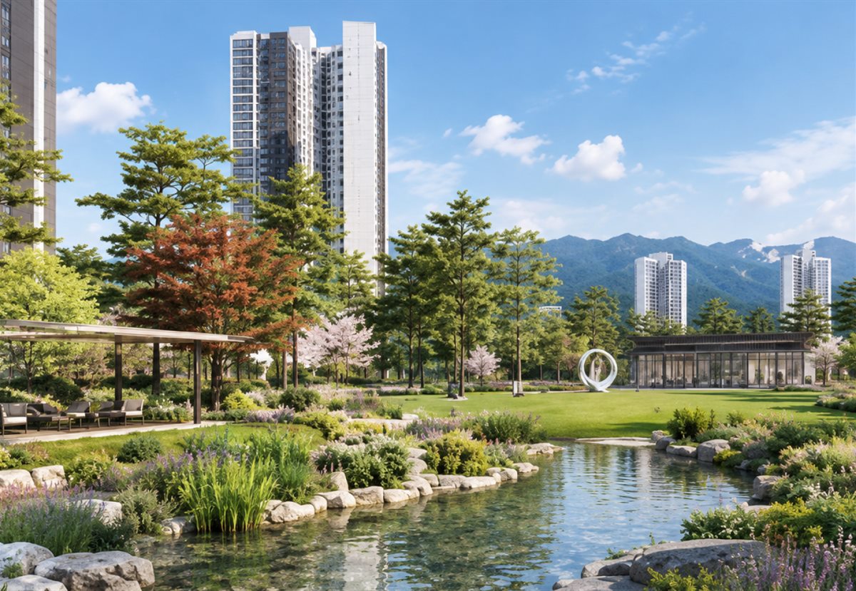 아이파크 무등산 스카이포레 조경 계획 (CG)